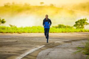 man running