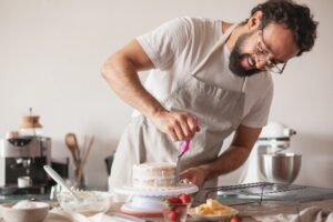 a man baking 